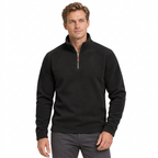 Men’s Quarter-Zip Fleece Jumper – Stand Collar & Regular Fit