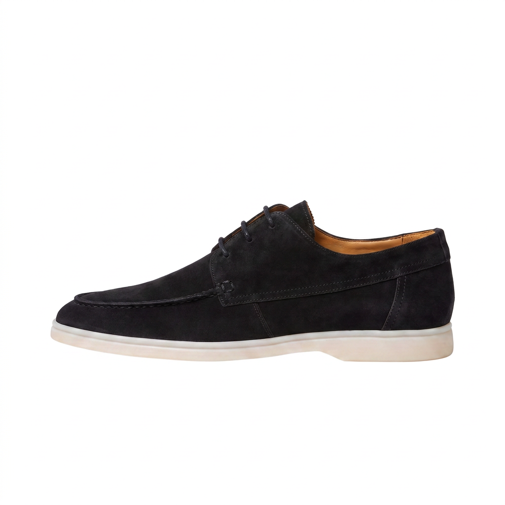 Men's Classic Suede Lace-Up Loafers