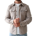 Classic Shirt Jacket with Flap Chest Pockets