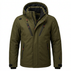 Men's Detachable Hood Down Parka - Lightweight Warmth and Packable Design