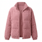 Women's Corduroy Winter Coat - Warm Everyday Style
