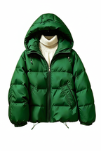 Women's Puffer Jacket - Green
