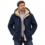 Men's Waterproof Winter Jacket – Hooded & Fleece-Lined