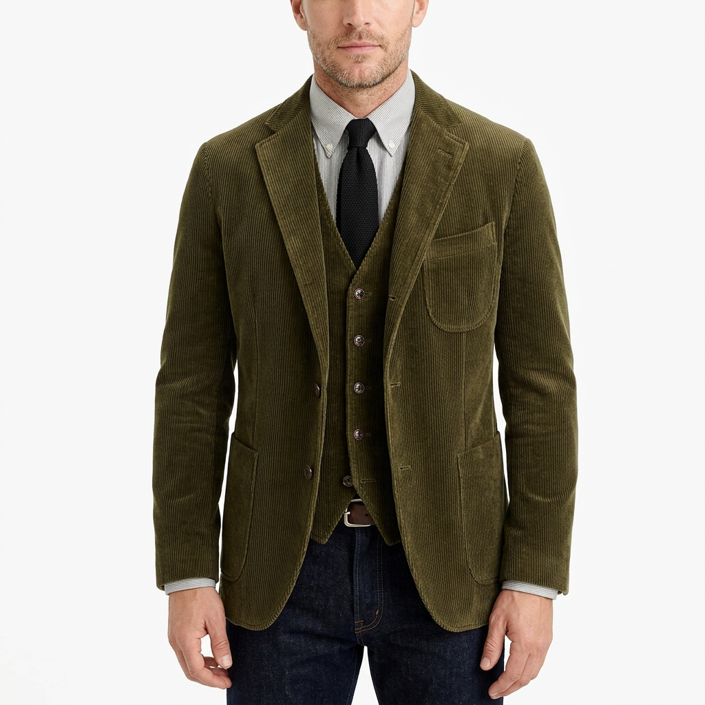 Men's Corduroy Winter Retro Blazer