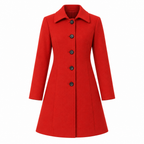 Women's Single Breasted Trench Coat - Tailored A-Line Design