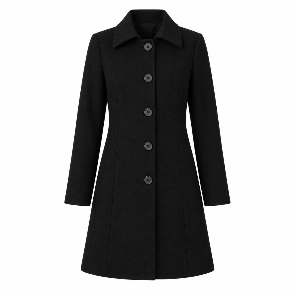 Women's Single Breasted Trench Coat - Tailored A-Line Design
