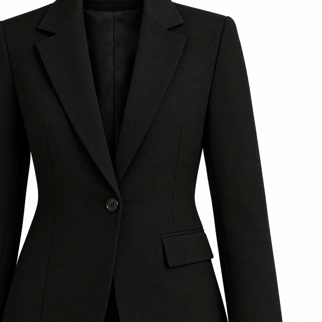 Women's Blazer - Tailored Fit with Single Button Closure