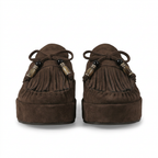 Women's Leather Sandals with Round Toe