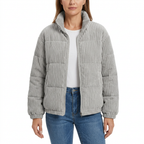 Women's Corduroy Winter Coat - Warm Everyday Style