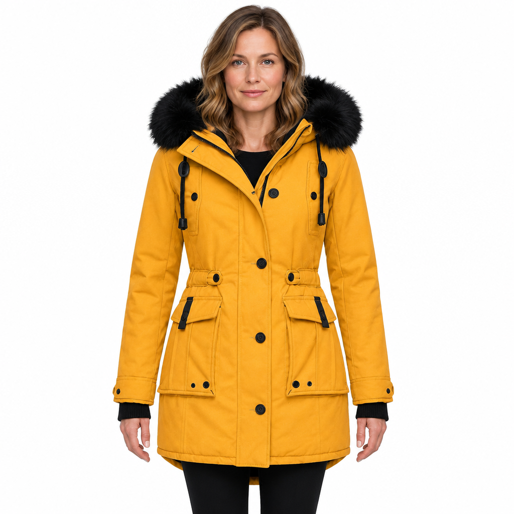 Long Women's Winter Parka – Thermal and Waterproof for Cold Days