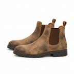 Men's Waterproof Chelsea Boots with Pull Tabs and Lug Sole