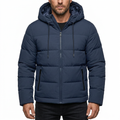Men's Waterproof Insulated Winter Jacket with Adjustable Hood