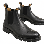 Men's Waterproof Chelsea Boots with Pull Tabs and Lug Sole