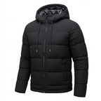 Men's Waterproof Insulated Winter Jacket with Adjustable Hood