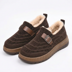 Women's Orthopaedic Slip On Winter Shoe with Decorative Buckle Strap