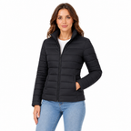 Women's Lightweight Down Puffer Jacket with Stand Collar