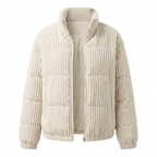 Women's Corduroy Winter Coat - Warm Everyday Style