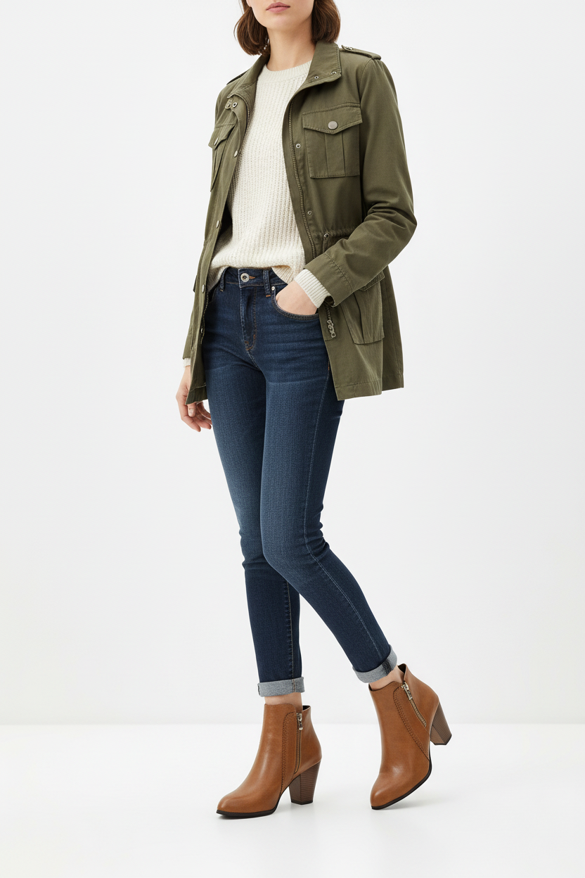 Side-Zip Ankle Boots - modell helkropp