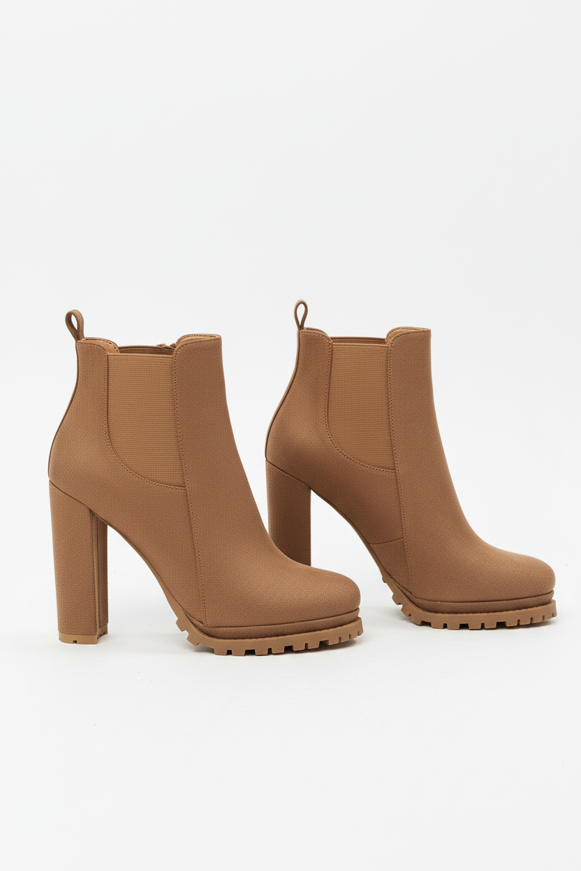Chunky Heel Ankle Boots - produktbild