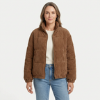 Women's Corduroy Winter Coat - Warm Everyday Style