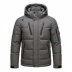 Men's Detachable Hood Down Parka - Lightweight Warmth and Packable Design