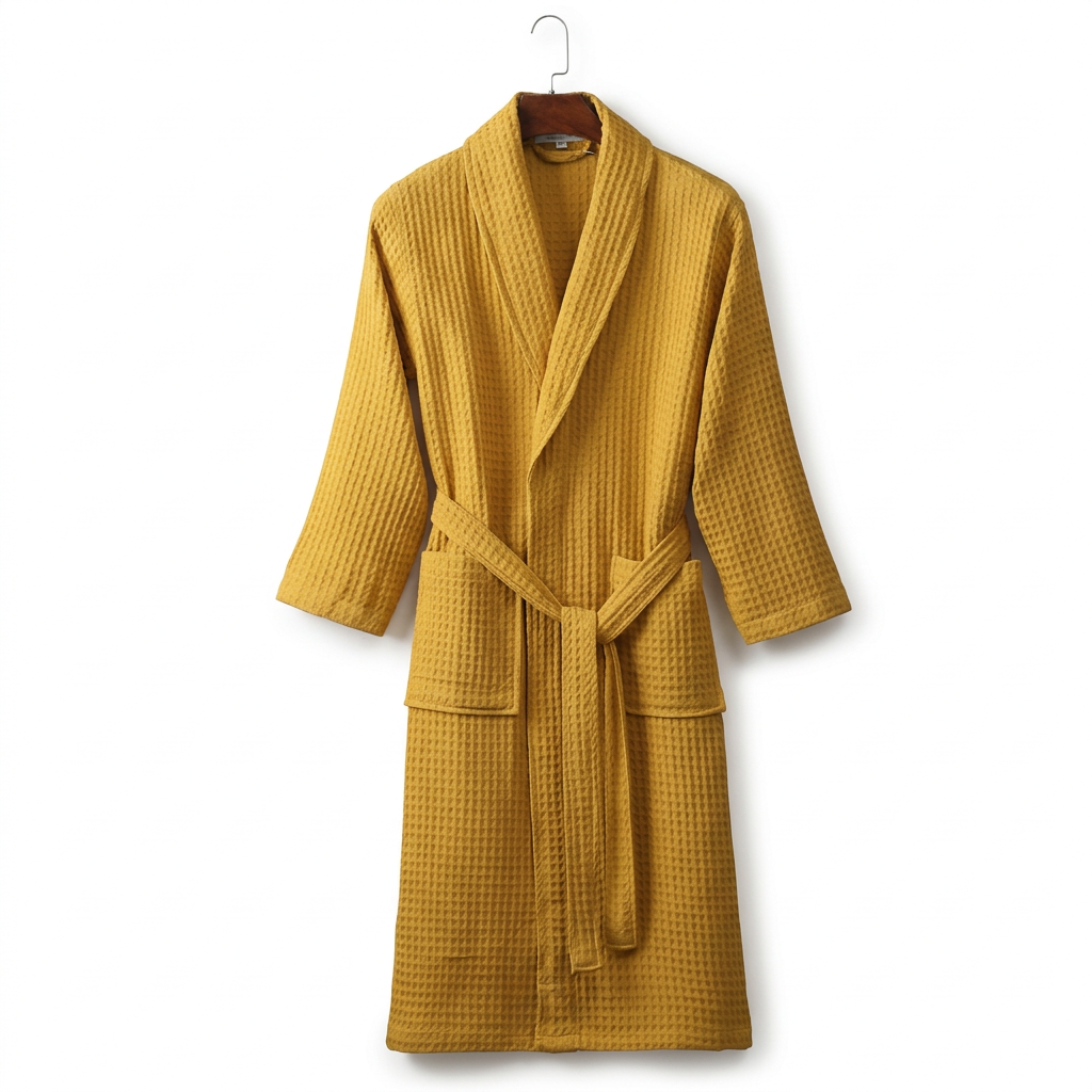 Unisex Soft Dressing Gown - Comfortable Tie-Waist Design for Everyday Use