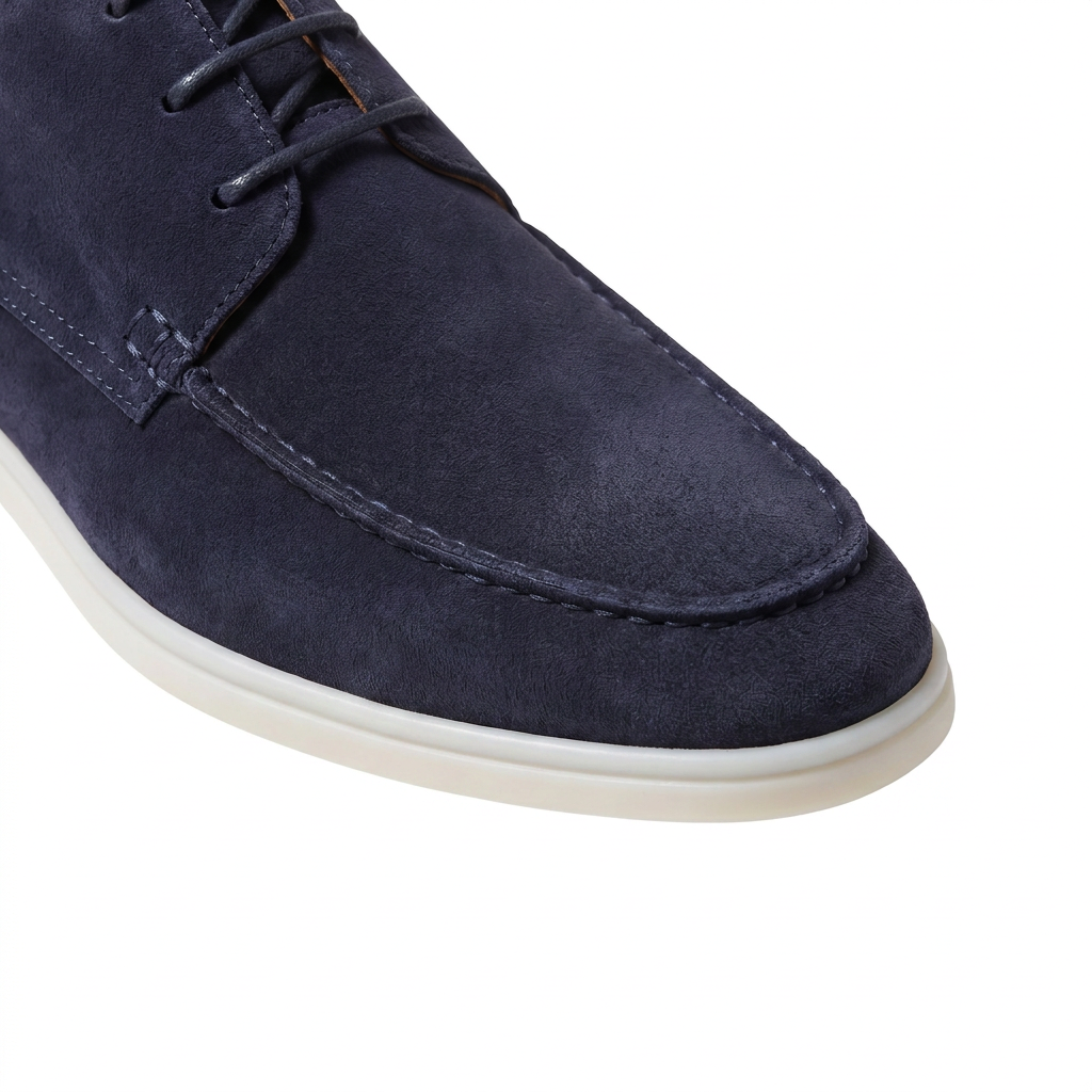 Men's Classic Suede Lace-Up Loafers
