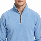 Men’s Quarter-Zip Fleece Jumper – Stand Collar & Regular Fit