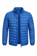 Men's Puffer Jacket - Royal Blue Front