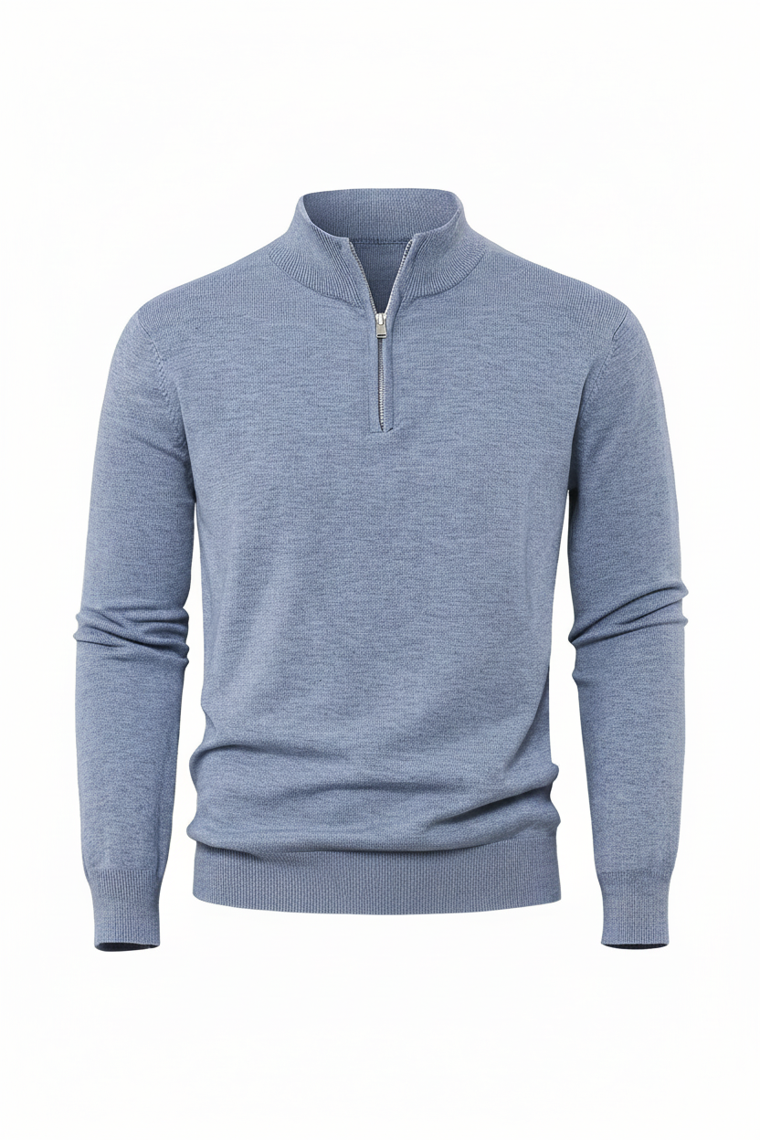 Knit Zip-Front Sweater - produktbild