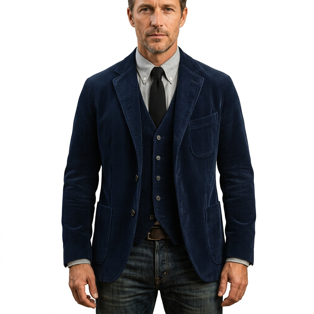 Men's Corduroy Winter Retro Blazer