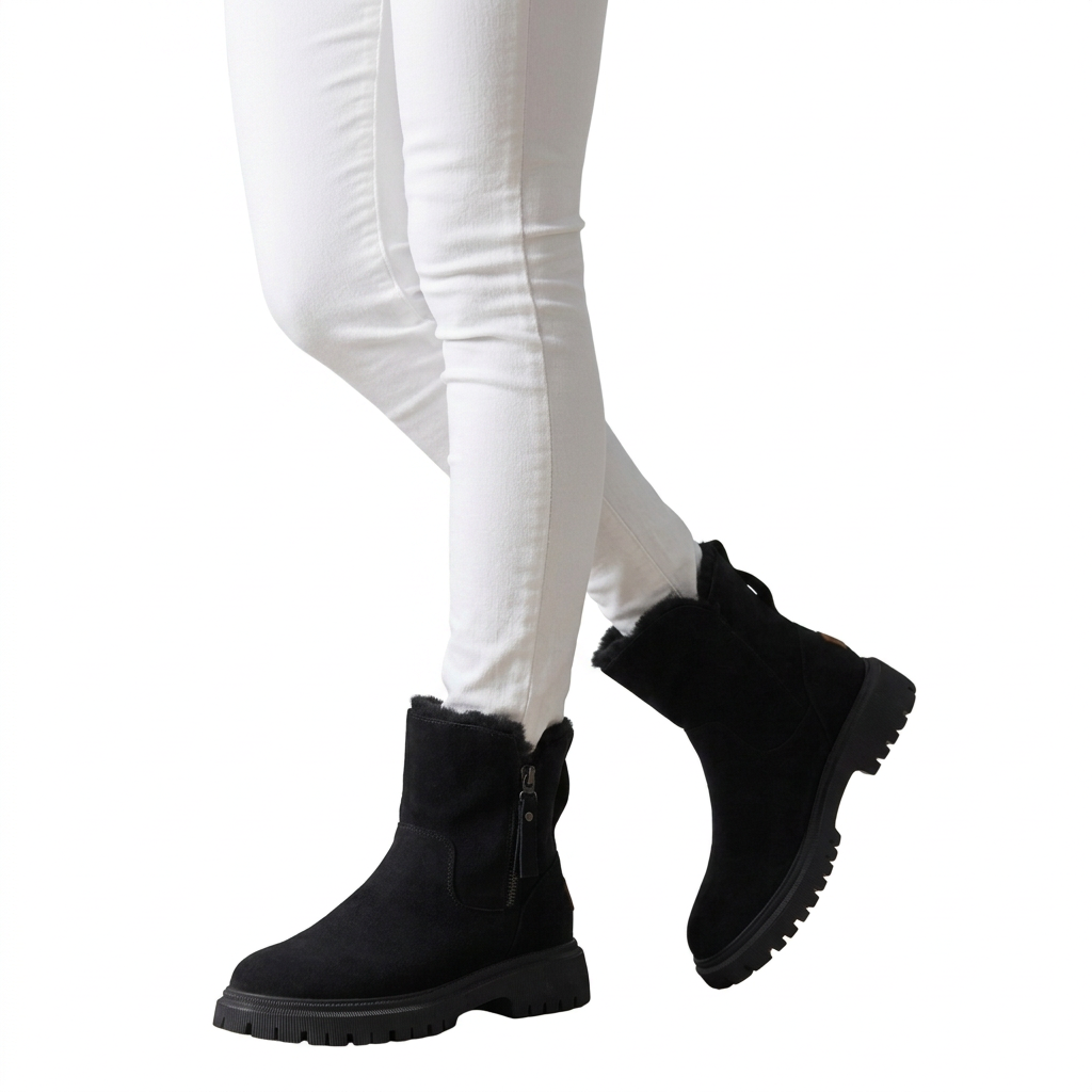 Winter Ankle Boots with Insulated Lining for Cold-Weather Comfort