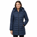 Womens Slim Quilted Hooded Winter Puffer Coat for Insulated Warmth