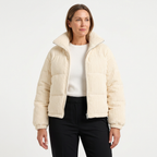 Women's Corduroy Puffer Jacket