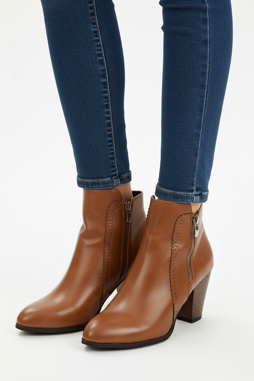 Side-Zip Ankle Boots - sko närbild