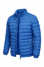 Men's Puffer Jacket - Royal Blue Side