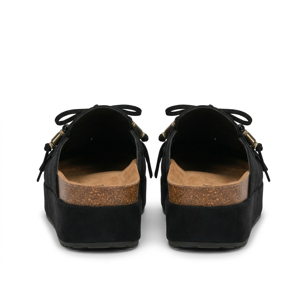 Women's Leather Sandals with Round Toe