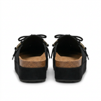 Women's Leather Sandals with Round Toe