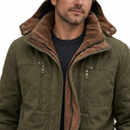 Men's Waterproof Winter Jacket – Hooded & Fleece-Lined