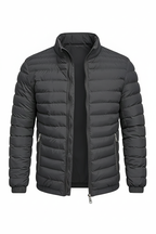 Men's Puffer Jacket - Dark Gray Front