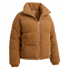 Women's Corduroy Puffer Jacket