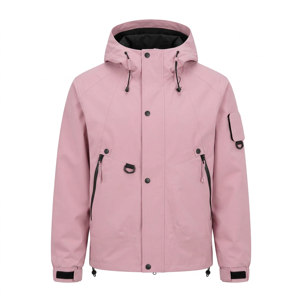 Men's Waterproof Rain Jacket – Lightweight, Adjustable Hood, Relaxed Fit