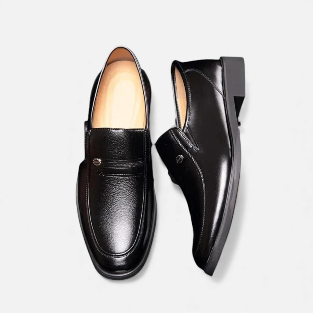 Men's Microfibre Leather Slip-On Loafers for Business and Casual Wear