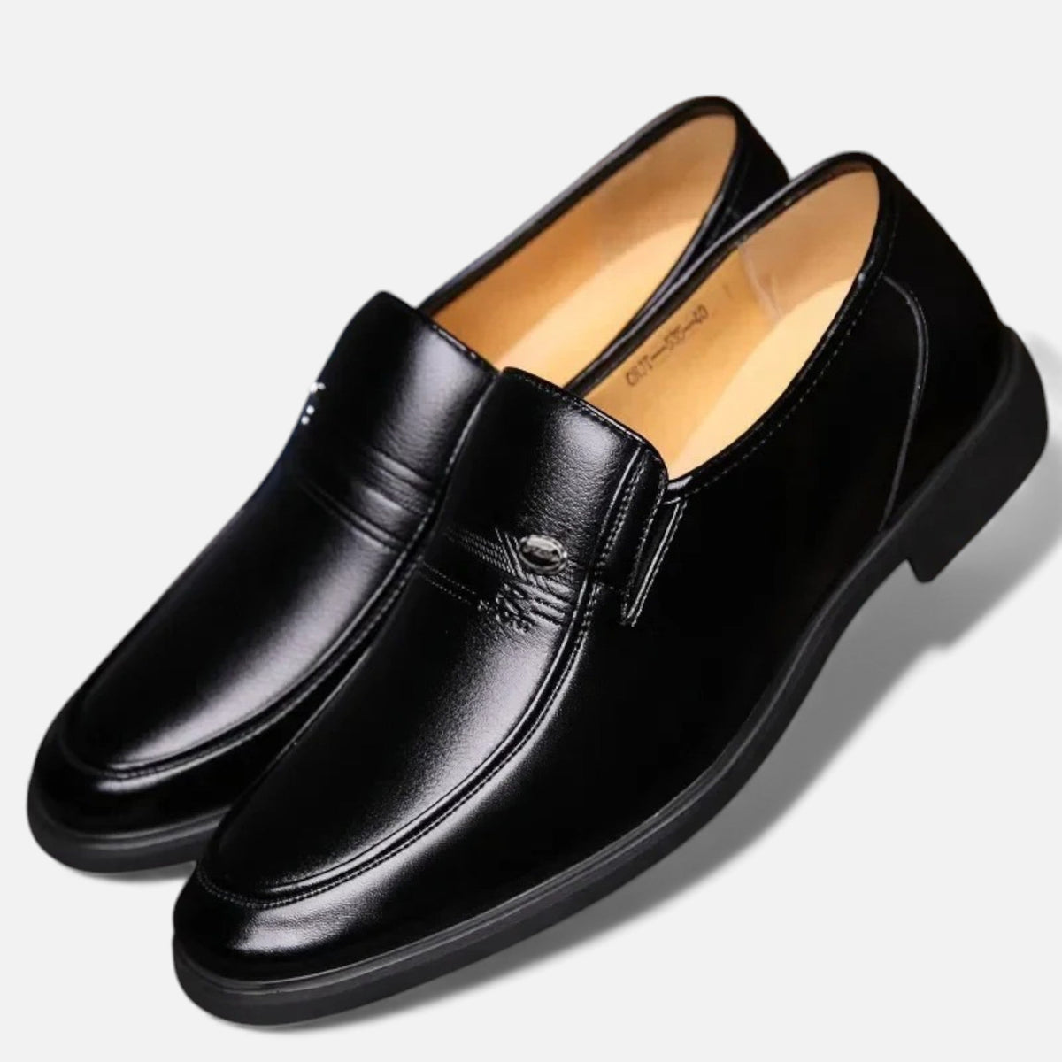 Men's Microfibre Leather Slip-On Loafers for Business and Casual Wear