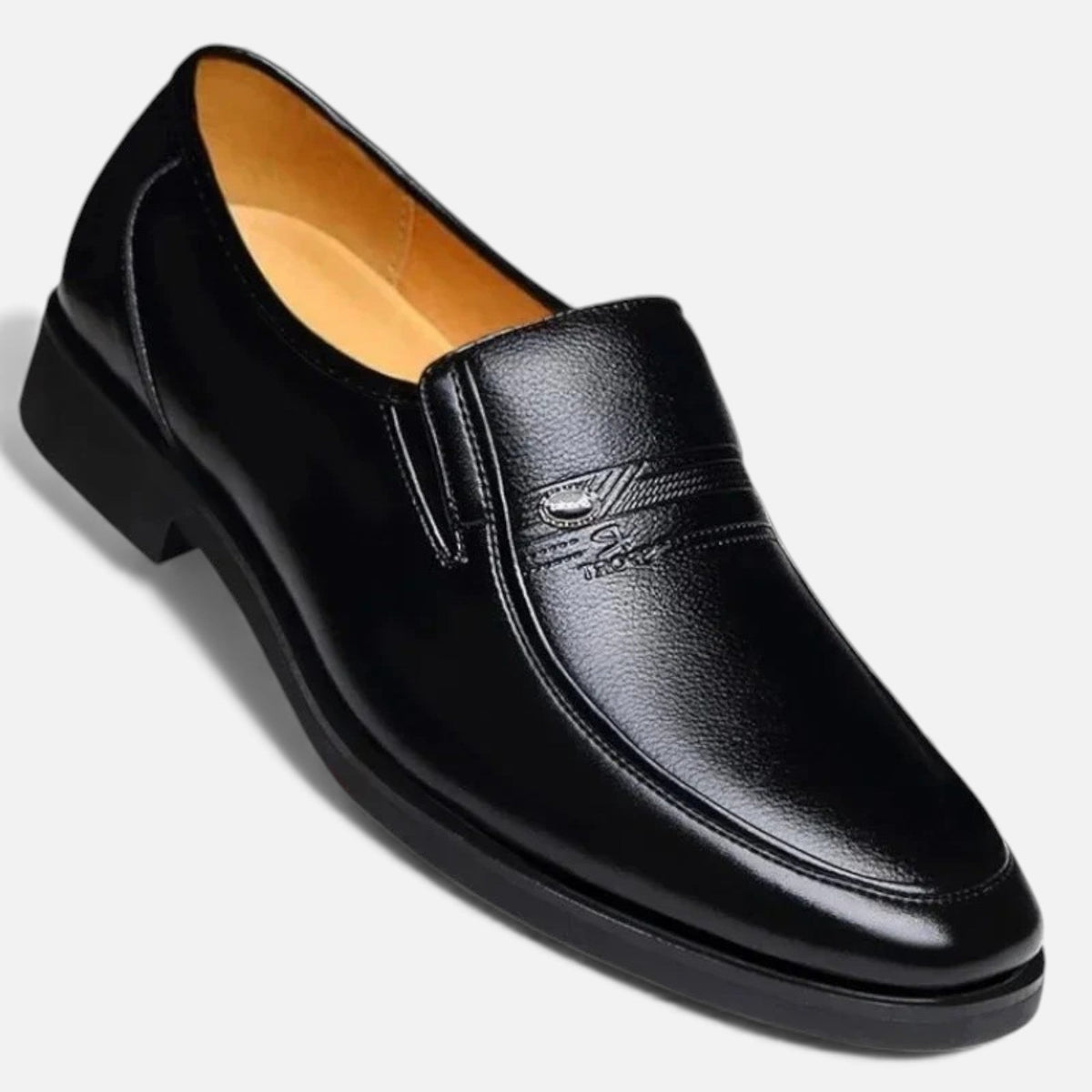 Men's Microfibre Leather Slip-On Loafers for Business and Casual Wear