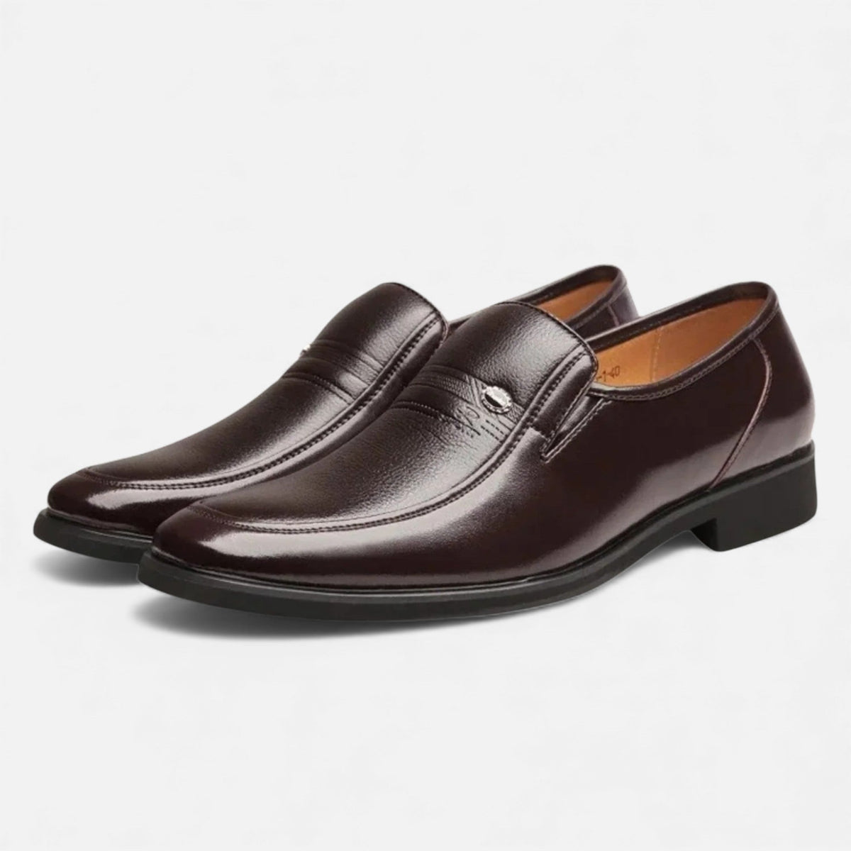 Men's Microfibre Leather Slip-On Loafers for Business and Casual Wear