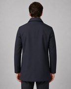 Men's Button-Up Mac Coat - Clean Button-Through Front