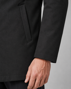 Men's Button-Up Mac Coat - Clean Button-Through Front