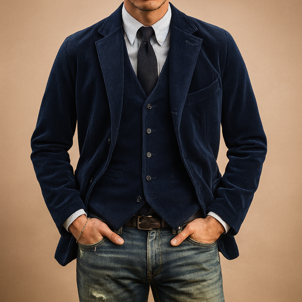 Men's Corduroy Winter Retro Blazer