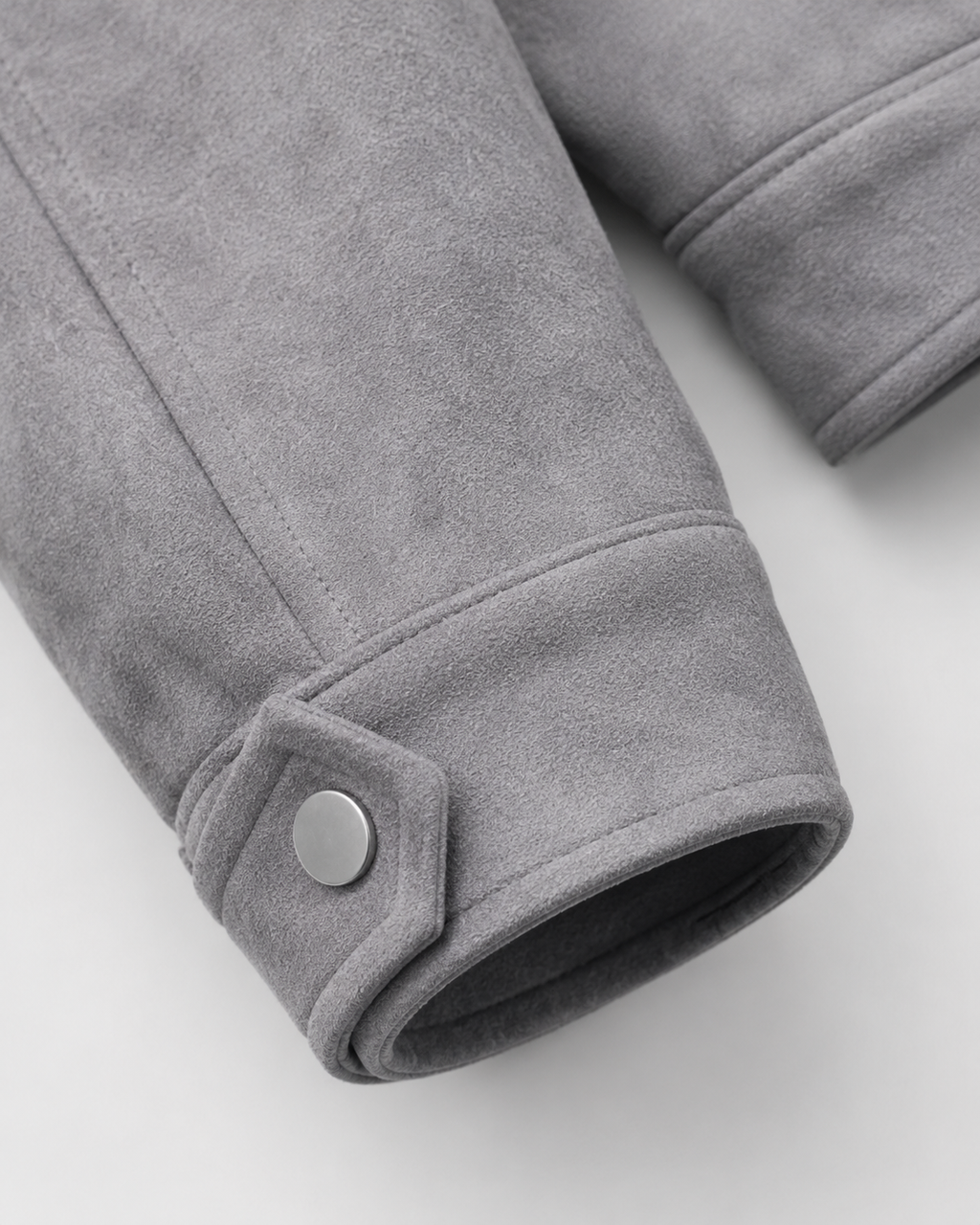 Men's Suede-Look Utility Zip Jacket for Relaxed Autumn Style